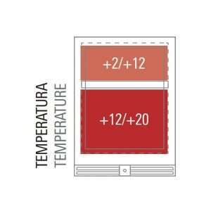 Vinoteca premium doble temperatura de refrigeración ventilada para 46 botellas - estantes de madera - Imagen 13