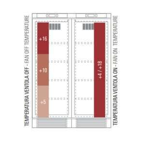Vinoteca retro de refrigeración estática con agitador para 252 botellas - revestimiento de fresno negro - Imagen 6