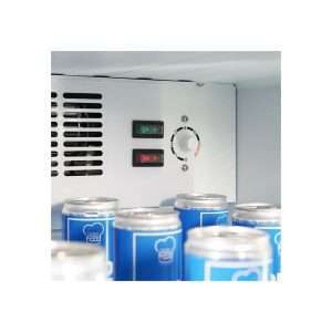 Vitrina refrigerada para bebidas de 382 lt premium blanca temperatura de 0°C a +10°C - Imagen 5