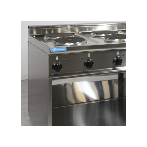 Placa de cocción eléctrica 4 placas de 2,6 kw Ø 220 mm sobre vano abierto - Imagen 6