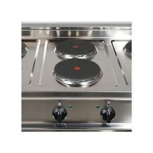 Placa de cocción eléctrica 6 placas de 2,6 kw Ø 220 mm sobre vano abierto - Imagen 4