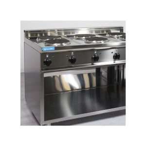 Placa de cocción eléctrica 6 placas de 2,6 kw Ø 220 mm sobre vano abierto - Imagen 5