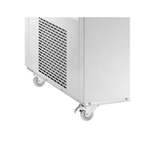 Vitrina expositiva ventilada con 4 lados de vidrio y 4 estantes temp. de 0°C a +12°C - capacidad 400 lt - Imagen 2