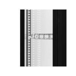 Vitrina expositiva ventilada con 4 lados de vidrio y 4 estantes temp. de 0°C a +12°C - capacidad 400 lt - Imagen 7