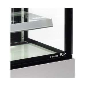 Vitrina expositiva horizontal ventilada temp. de +2°C a +8°C L940xP688xH1410 mm - línea BETA - Imagen 5