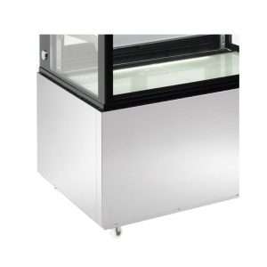 Vitrina expositiva horizontal ventilada temp. de +2°C a +8°C L940xP688xH1410 mm - línea BETA - Imagen 8