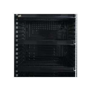 Vitrina refrigerada para bebidas de 380 lt premium negra con temperatura de 0°C a +10°C - Imagen 14