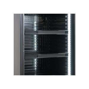 Vitrina refrigerada para bebidas de 380 lt premium negra con temperatura de 0°C a +10°C - Imagen 6