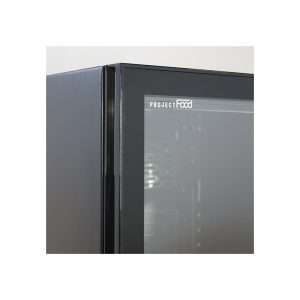 Vitrina refrigerada para bebidas de 380 lt premium negra con temperatura de 0°C a +10°C - Imagen 4