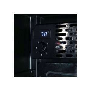 Vitrina refrigerada para bebidas de 380 lt premium negra con temperatura de 0°C a +10°C - Imagen 12