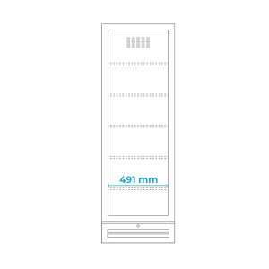 Vitrina refrigerada para bebidas de 382 lt premium negra temperatura de 0°C a +10°C - Imagen 16