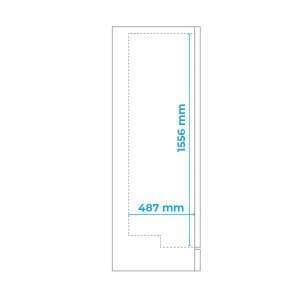 Vitrina refrigerada para bebidas de 382 lt premium negra temperatura de 0°C a +10°C - Imagen 17