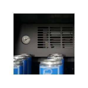 Vitrina refrigerada para bebidas de 382 lt premium negra temperatura de 0°C a +10°C - Imagen 3