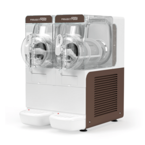 Máquina para sorbetes y granizados mecánica de dos cubas de 6 litros