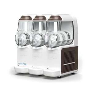 Máquina para sorbetes y granizados mecánica de tres cubas de 10 litros