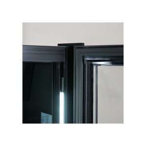 Vitrina refrigerada para bebidas slim de 160 lt premium negra temperatura de 0°C a +10°C - Imagen 6