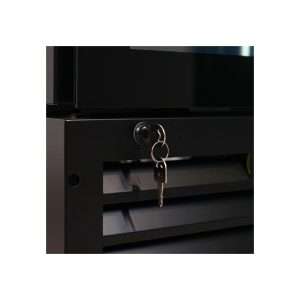 Vitrina refrigerada para bebidas slim de 160 lt premium negra temperatura de 0°C a +10°C - Imagen 7