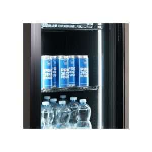 Vitrina refrigerada para bebidas slim de 160 lt premium negra temperatura de 0°C a +10°C - Imagen 9