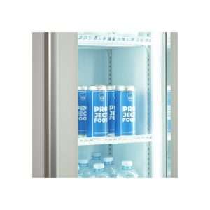 Vitrina refrigerada para bebidas slim de 160 lt premium blanca temperatura de 0°C a +10°C - Imagen 5