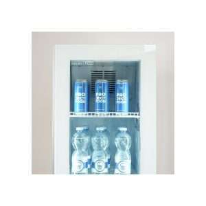 Vitrina refrigerada para bebidas slim de 160 lt premium blanca temperatura de 0°C a +10°C - Imagen 9