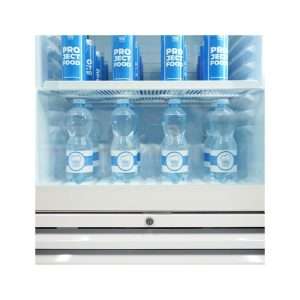 Vitrina refrigerada para bebidas de 382 lt premium blanca temperatura de -2°C a +6°C - Imagen 7