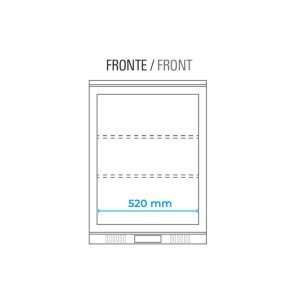 Frigorífico de sobremesa/de barra para bebidas inox con 1 puerta batiente, altura 84 cm - temp. de 0°C a +10°C - Imagen 15