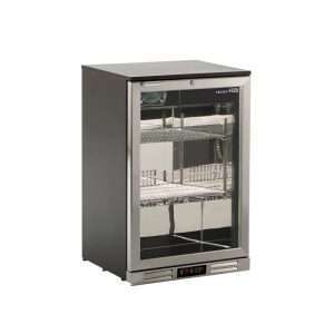 Frigorífico de sobremesa/de barra para bebidas inox con 1 puerta batiente, altura 90 cm - temp. de 0°C a +10°C - Imagen 3