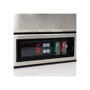 Frigorífico de sobremesa/de barra para bebidas inox con 1 puerta batiente, altura 84 cm - temp. de 0°C a +10°C - Imagen 6