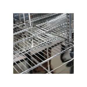 Frigorífico de sobremesa/de barra para bebidas inox con 2 puertas batientes, altura 90 cm - temp. de 0°C a +10°C - Imagen 8