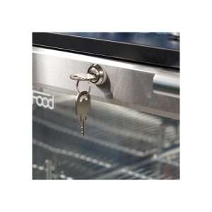 Frigorífico de sobremesa/de barra para bebidas inox con 3 puertas batientes, altura 90 cm - temp. de 0°C a +10°C - Imagen 10