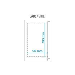 Frigorífico de sobremesa/de barra para bebidas inox con 2 puertas batientes, altura 90 cm - temp. de 0°C a +10°C - Imagen 15