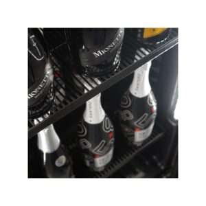 Vinoteca full optional de refrigeración estática con agitador para 126 botellas - rejillas plastificadas negras - Imagen 9