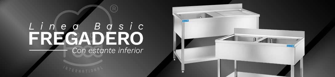 FREGADERO ABIERTO CON ESTANTE INFERIOR