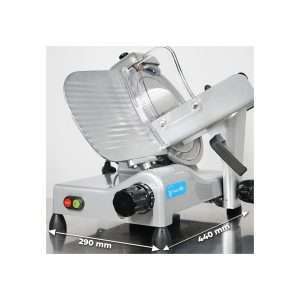 Cortadora de fiambre de gravedad monofásica con cuchilla Ø 300 mm - corte útil 240x195h mm - Imagen 6