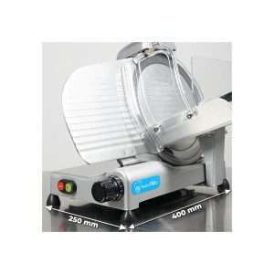 Cortadora de fiambre de gravedad monofásica con cuchilla Ø 300 mm - corte útil 200x205h mm - Imagen 6