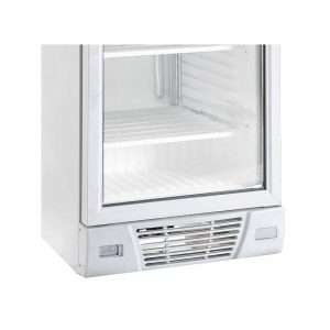 Vitrina expositiva estática blanca con agitador con puerta de vidrio y 5 estantes temp. de -18°C a -24°C - capacidad 360 lt - Imagen 6