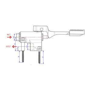 Mezclador de pedal monomando para fijar al suelo - Imagen 3