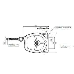 Grupo ducha enrollable longitud 5 metros completo de ducha y carenado de acero inoxidable AISI 304 - Imagen 2