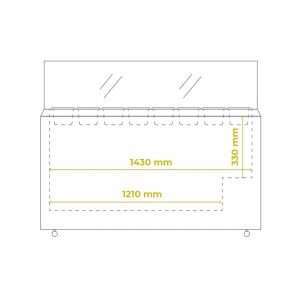 Vitrina helado para 8 bandejas de 5 lt temp. de -13°C a -23°C - línea BASIC - Imagen 14