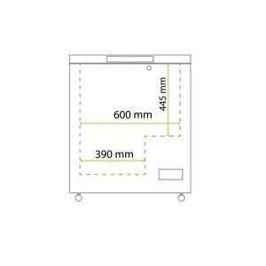 Arcón congelador con puerta ciega temp. de -18°C a -24°C - capacidad 186 lt - Imagen 5