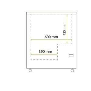 Arcón congelador con puertas de vidrio temp. de -13°C a -23°C - capacidad 196 lt - Imagen 3