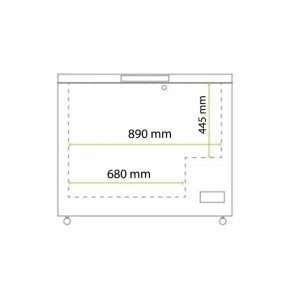 Arcón congelador con puerta ciega temp. de -18°C a -24°C - capacidad 288 lt - Imagen 6