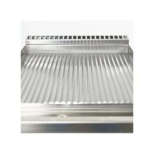 Fry-Top profesional de sobremesa eléctrico con plancha individual rayada - Imagen 4