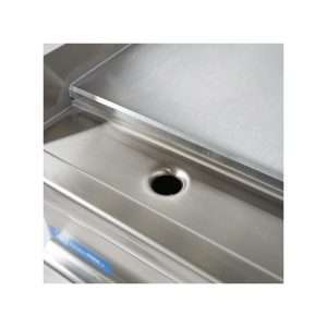 Fry-Top profesional de sobremesa eléctrico con plancha doble lisa - Imagen 2