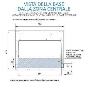 Máquina de hielo cubitos dado con producción de 220 kg/24h - refrigeración por aire - Imagen 7