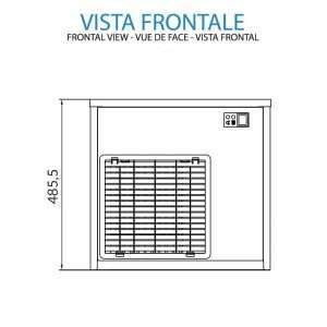 Máquina de hielo granular con producción de 234 kg/24h - refrigeración por agua - Imagen 6