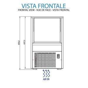 Máquina de hielo slim cubitos huecos con producción de 25 kg/24h - Imagen 13