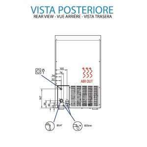 Máquina de hielo slim cubitos huecos con producción de 25 kg/24h - Imagen 14