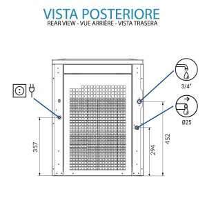 Máquina de hielo cubitos nugget con producción de 335 kg/24h - refrigeración por aire - Imagen 4