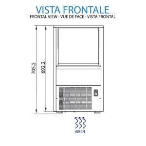 Máquina de hielo cubitos huecos con producción de 36 kg/24h - Imagen 13